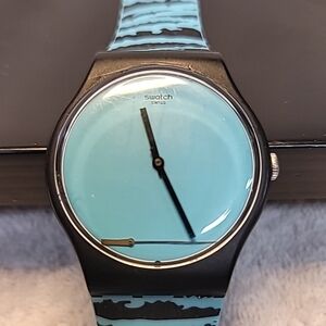 NEW GENT SWATCH " WONDER TUBE "  WORKING SOLD FOR PARTS